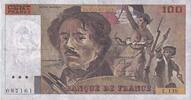 France 100 Francs Delacroix, L.139, Fayette:69bis.1a, KM:154d -