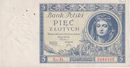 Poland 5 Zlotych Banknote, 1930-01-02, KM:72 -