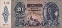 Hungary 20 Pengö Banknote, 1941-01-15, KM:109 -