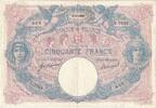 France 50 Francs 1916 Bleu et Rose, C.7018, Fayette:14.29, KM:64e SS+ 325,00 EUR  plus 4,95 EUR verzending