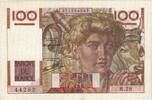 France 100 Francs Jeune Paysan, R.29, Fayette:28.2, KM:128a -