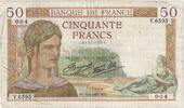 France 50 Francs Cérès, Y.6595, Fayette:18.1, KM:85a -