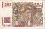France 100 Francs Jeune Paysan, S.415, Fayette:28.30, KM:128d -