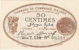 Algeria 50 Centimes Alger, 1915-01-13, Chambre de Commerce -