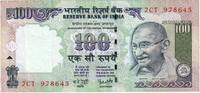 India 100 Rupees SS+ -