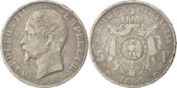 France 5 Francs Coin, Napoleon III, Napoléon III, Lyon -