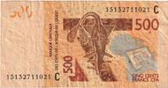 West African States 500 Francs S+ -