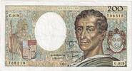 France 200 Francs Montesquieu, U.019, Partial Print -