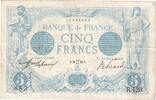 France 5 Francs Bleu, 1912-05-31, R.420 -