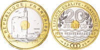 France 20 Francs Coin, Jeux Méditerranéens, Monnaie de Paris, ESSAI -
