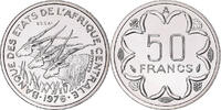 Central African States 50 Francs Coin, Chad, Monnaie de Paris, ESSAI, Nickel, KM:11 -