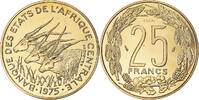 Central African States 25 Francs Coin, Monnaie de Paris, ESSAI -