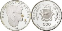 Guinea 500 Francs Coin, Silver, KM:28 -
