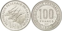 Cameroon 100 Francs Coin, Paris, Nickel, KM:E13 -