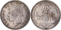 New Zealand 1/2 Crown Coin, George VI, Centennial, British Royal Mint -
