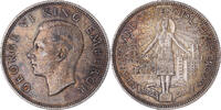 New Zealand 1/2 Crown Coin, George VI, Centennial, British Royal Mint -