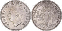 New Zealand 1/2 Crown Coin, George VI, Centennial, British Royal Mint -