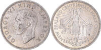 New Zealand 1/2 Crown Coin, George VI, Centennial, British Royal Mint -