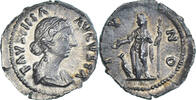 Denarius Coin, Faustina II, Rome, Silver, RIC:688 -