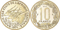 Central African States 10 Francs Coin, Monnaie de Paris, ESSAI -