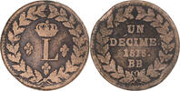 France Decime 1815 Strasbourg Coin, Louis XVIII, Strasbourg, Bronze, KM:... 39,95 EUR  plus 4,95 EUR verzending