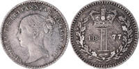 Great Britain Penny Coin, Victoria, London, Silver, KM:727 -