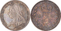 Great Britain 3 Pence Coin, Victoria, London, Silver, KM:777 -