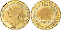 France 10 Centimes Coin, Marianne, Paris, série FDC -
