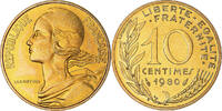 France 10 Centimes Coin, Marianne, Paris, série FDC -