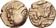 1/4 statère au cheval androcéphale et au personnag Coin, Aulerci Cenomani, 1/4 statère au cheval androcéphale et au personnage -