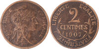France 2 Centimes Coin, Dupuis, Paris, Bronze, KM:841 -