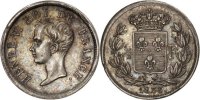 France 1/2 Franc Coin, Henri V, Silver, KM:23, Gadoury:404 -
