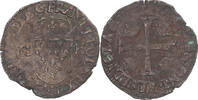 France Douzain aux deux H Coin, Henri III, Lyon, Billon -