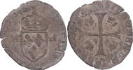 France Douzain aux deux H Coin, Henri III, Billon -