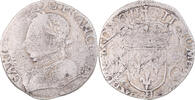 France Teston aux 2 C couronnés Coin, Charles IX, La Rochelle -
