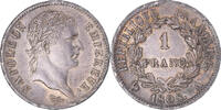 France Franc Coin, Napoleon I, Paris, Silver, KM:682.1 -