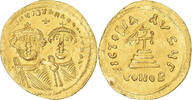 Solidus Heraclius & Heraclius Constantine, Constantinople, Gold -