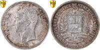 Venezuela 2 Bolivares Coin, Monnaie de Paris, Silver, KM:A37 -