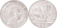 Italy Lira Coin, Vittorio Emanuele III, Rome, Silver, KM:45 -