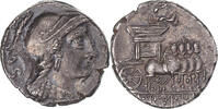 Denarius Coin, Rubria, Rome, Silver, Sear:260, Crawford:348/3 -