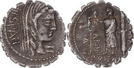 Denarius Serratus Postumia, Rome, Silver, Crawford:372/2 -