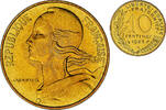 France 10 Centimes Coin, Marianne, Monnaie de Paris, série FDC -