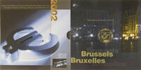 Belgium 1c. + 2c. + jeton Bruxelles Capitale de l'Europe, Brussels -