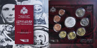 San Marino Coffret 1c. à 5€ Youri Gagarine, Rome, FDC -