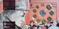 San Marino Coffret 1c. à 5€ Federico Fellini, Rome, FDC -