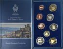 San Marino Coffret 1c. à 2€ Rome, BE -