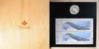 Canada 10 Dollars Coin, Blue Whale, Royal Canadian Mint, BE -