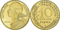 France 10 Centimes Coin, Marianne, Paris, série FDC -