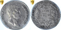 France 1/2 Franc Napoleon I, Paris, Silver, PCGS -