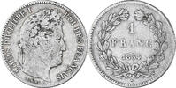 France Franc Louis-Philippe, Lille, Silver, KM:748.13 -